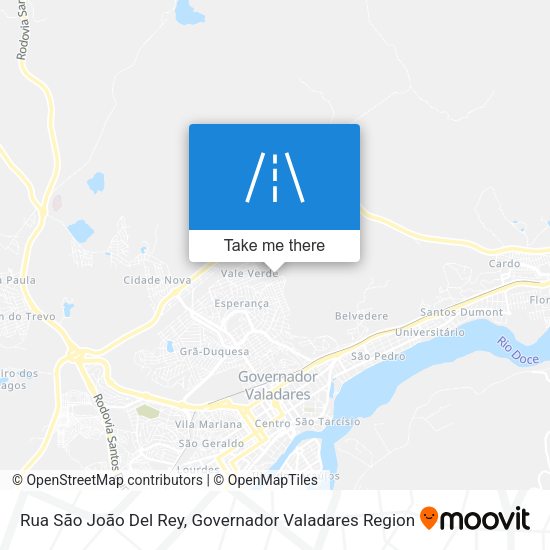 Rua São João Del Rey map
