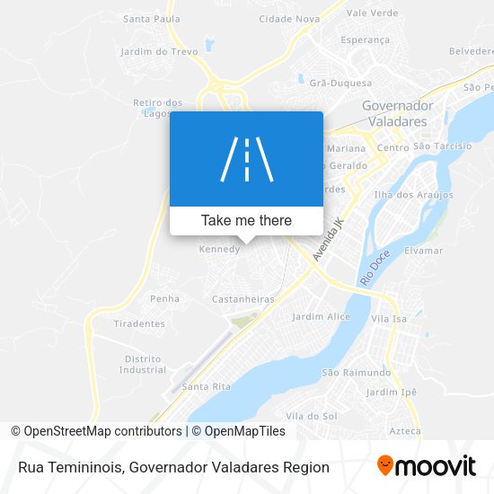 Rua Temininois map