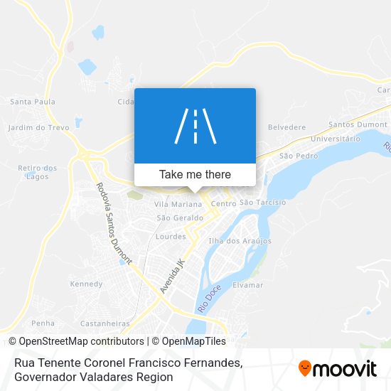 Rua Tenente Coronel Francisco Fernandes map