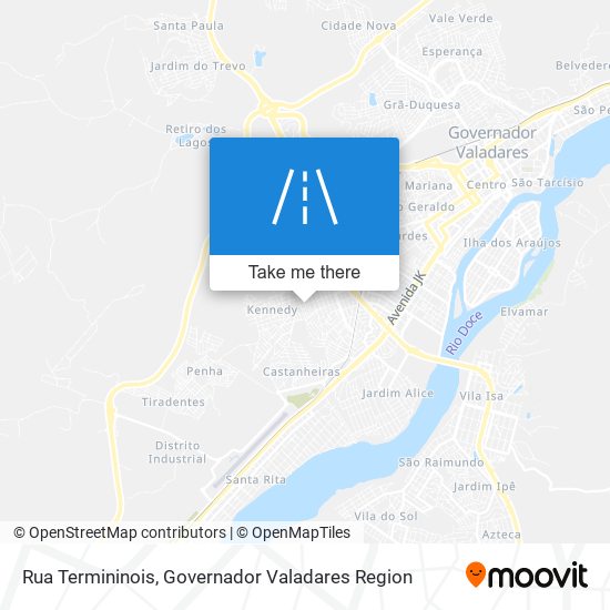 Rua Termininois map