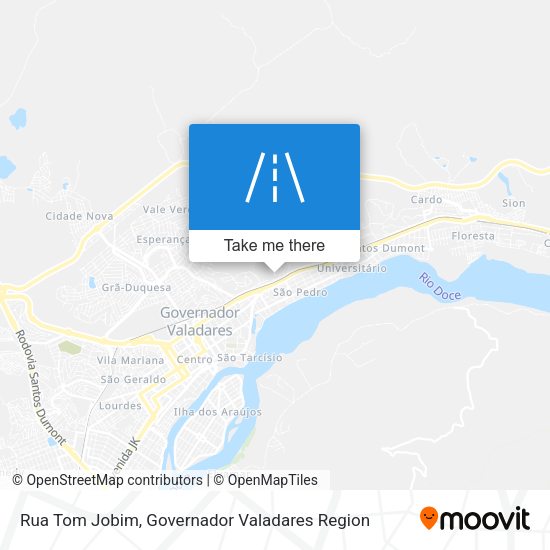 Rua Tom Jobim map