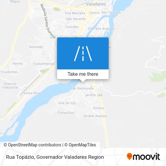 Rua Topázio map