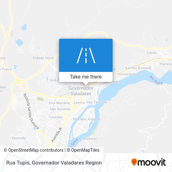 Rua Tupis map