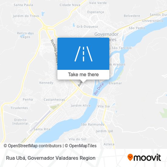 Rua Ubá map