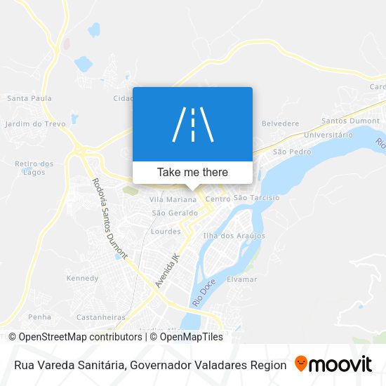 Rua Vareda Sanitária map