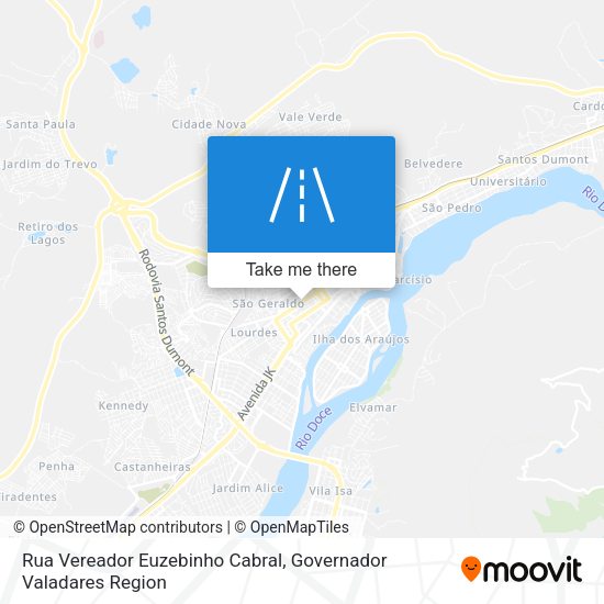 Rua Vereador Euzebinho Cabral map