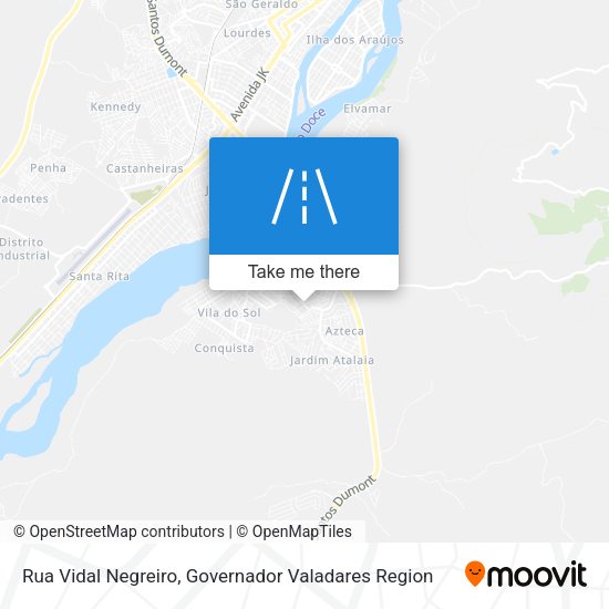 Rua Vidal Negreiro map