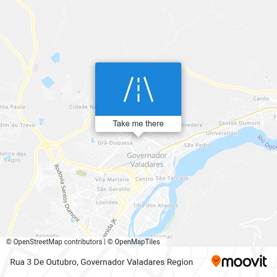 Rua 3 De Outubro map