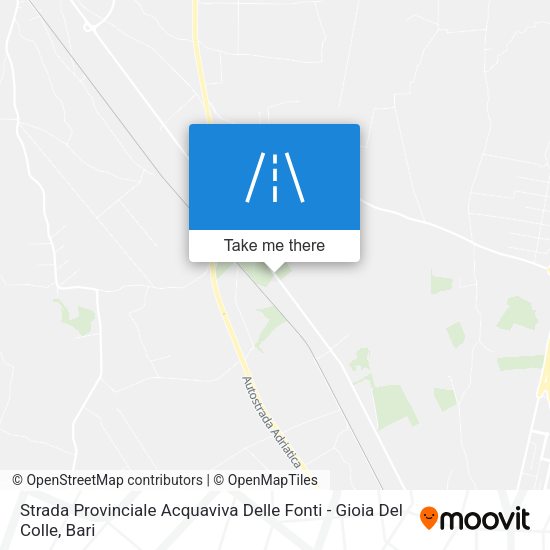 Strada Provinciale Acquaviva Delle Fonti - Gioia Del Colle map