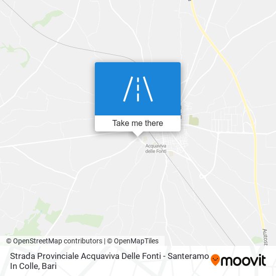 Strada Provinciale Acquaviva Delle Fonti - Santeramo In Colle map