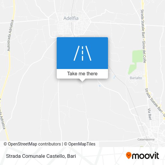 Strada Comunale Castello map