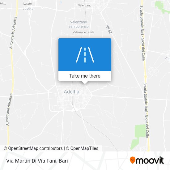 Via Martiri Di Via Fani map
