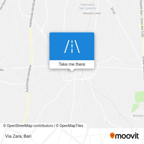 Via Zara map