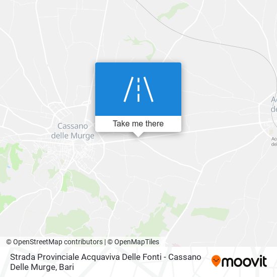 Strada Provinciale Acquaviva Delle Fonti - Cassano Delle Murge map