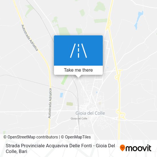 Strada Provinciale Acquaviva Delle Fonti - Gioia Del Colle map