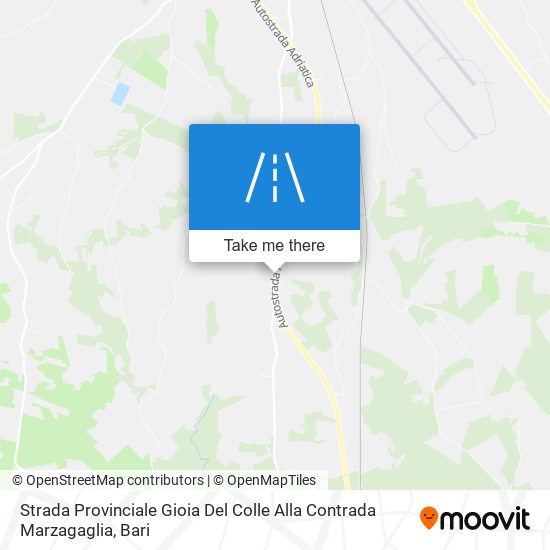 Strada Provinciale Gioia Del Colle Alla Contrada Marzagaglia map