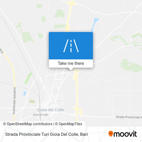 Strada Provinciale Turi Gioia Del Colle map