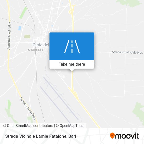 Strada Vicinale Lamie Fatalone map