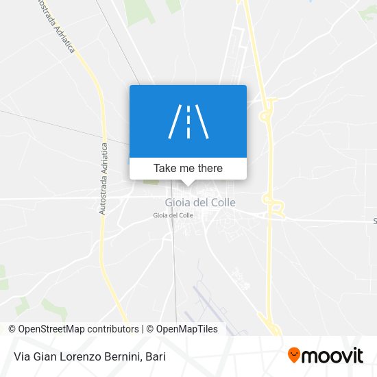 Via Gian Lorenzo Bernini map