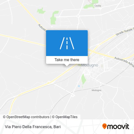 Via Piero Della Francesca map