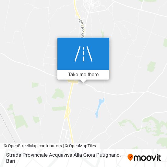 Strada Provinciale Acquaviva Alla Gioia Putignano map