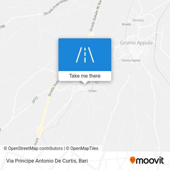 Via Principe Antonio De Curtis map