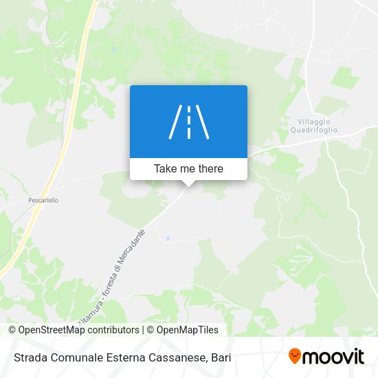 Strada Comunale Esterna Cassanese map