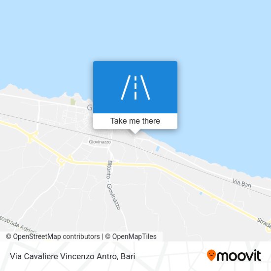 Via Cavaliere Vincenzo Antro map