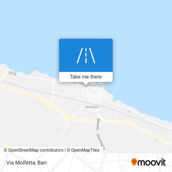 Via Molfetta map