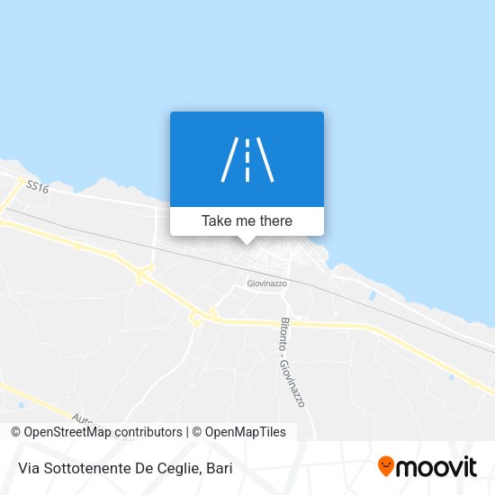 Via Sottotenente De Ceglie map