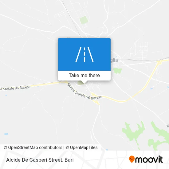 Alcide De Gasperi Street map