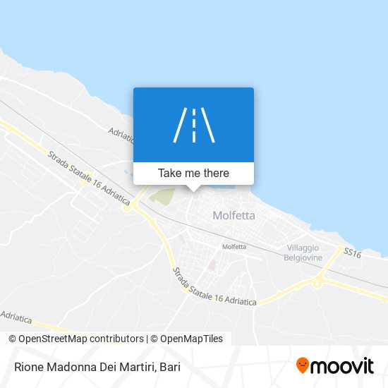 Rione Madonna Dei Martiri map