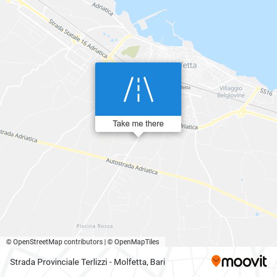 Strada Provinciale Terlizzi - Molfetta map