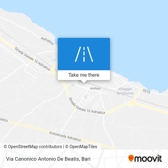 Via Canonico Antonio De Beatis map