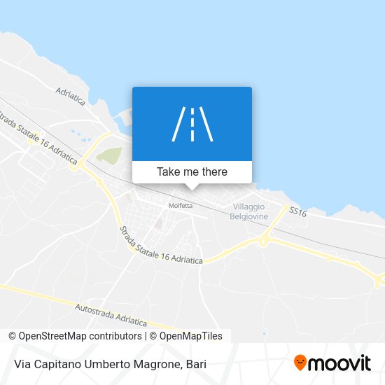 Via Capitano Umberto Magrone map