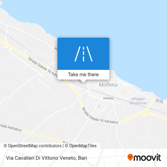 Via Cavalieri Di Vittorio Veneto map