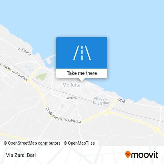 Via Zara map