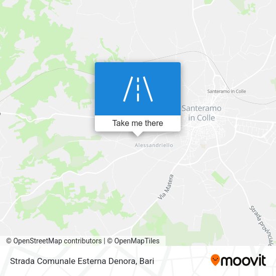 Strada Comunale Esterna Denora map