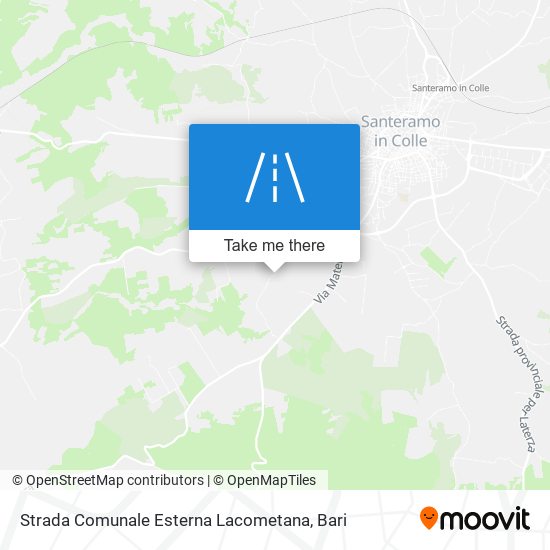 Strada Comunale Esterna Lacometana map