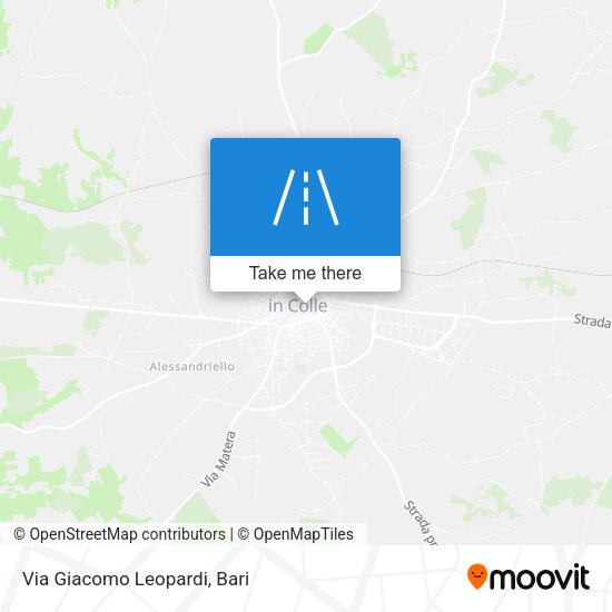 Via Giacomo Leopardi map