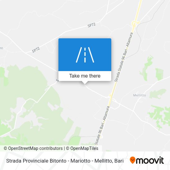 Strada Provinciale Bitonto - Mariotto - Mellitto map