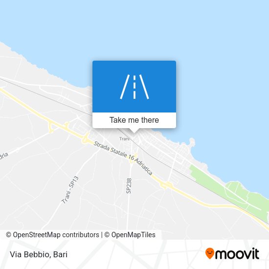 Via Bebbio map