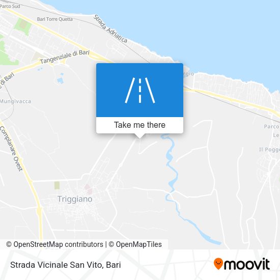 Strada Vicinale San Vito map