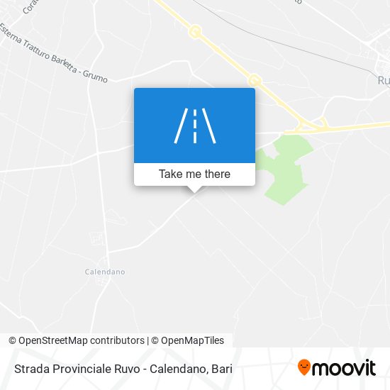 Strada Provinciale Ruvo - Calendano map