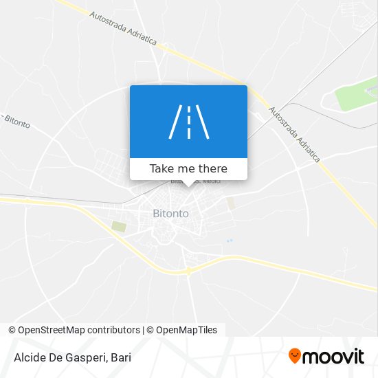 Alcide De Gasperi map