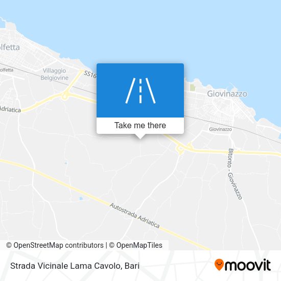 Strada Vicinale Lama Cavolo map