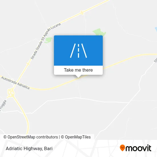 Adriatic Highway map