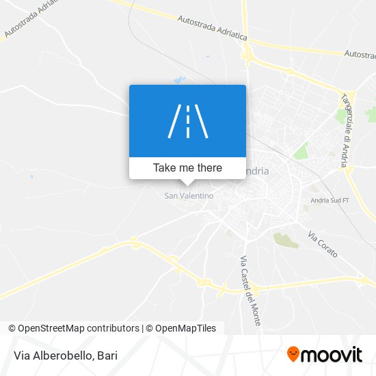Via Alberobello map