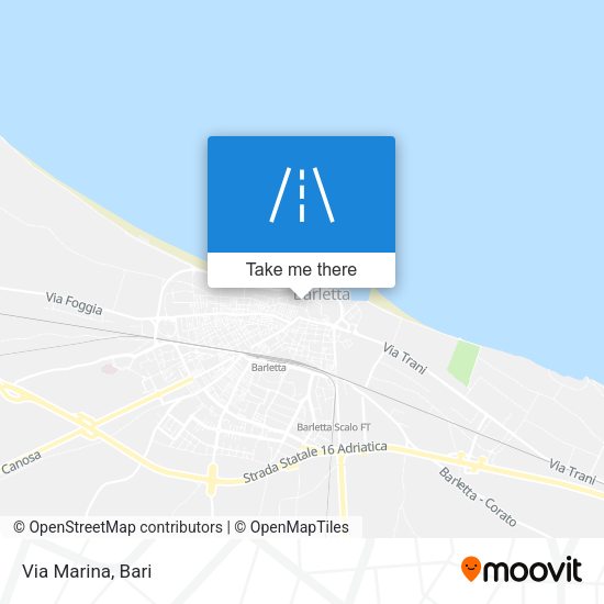 Via Marina map