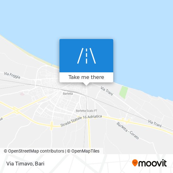 Via Timavo map